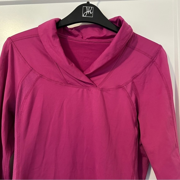 Lululemon Athletica Magenta Long Sleeve High Collared Top Size 6 Women’s - Picture 4 of 10